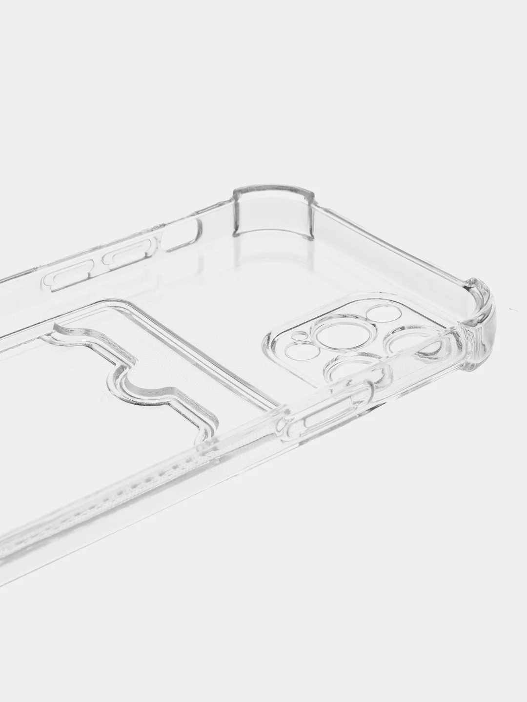 Марсала чехол для iPhone 12 Pro 6.1" Айфон 12 Про, прозрачный противоударный, с карманом для карты