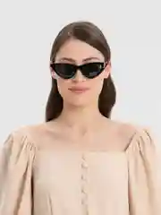 Черный очки солнцезащитные Кошачий глаз