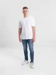 Белый футболка мужская, хлопковая