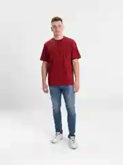 Багровый футболка мужская, хлопковая