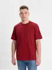Багровый футболка мужская, хлопковая