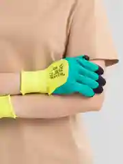 Перчатки хозяйственные, зеленые