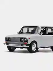 Белый машинка металлическая 1:24 ВАЗ-2106 Жигули 2413B, 21 см., инерционная, звук, свет