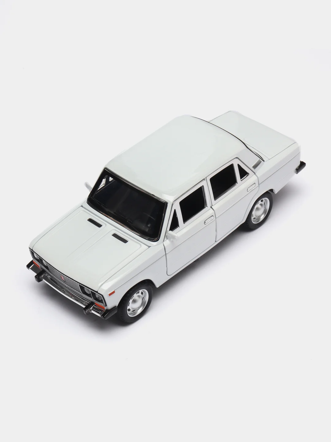 Белый машинка металлическая 1:24 ВАЗ-2106 Жигули 2413B, 21 см., инерционная, звук, свет
