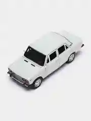 Белый машинка металлическая 1:24 ВАЗ-2106 Жигули 2413B, 21 см., инерционная, звук, свет