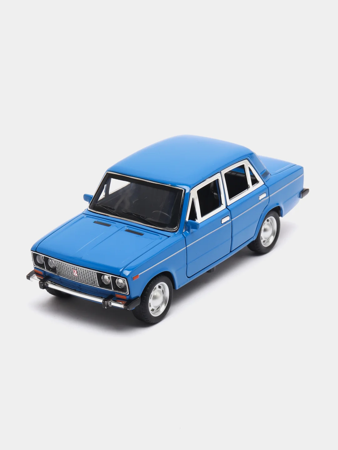 Синий машинка металлическая 1:24 ВАЗ-2106 Жигули 2413B, 21 см., инерционная, звук, свет