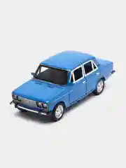 Синий машинка металлическая 1:24 ВАЗ-2106 Жигули 2413B, 21 см., инерционная, звук, свет