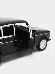Черный машинка металлическая 1:24 ВАЗ-2106 Жигули 2413B, 21 см., инерционная, звук, свет
