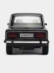Черный машинка металлическая 1:24 ВАЗ-2106 Жигули 2413B, 21 см., инерционная, звук, свет