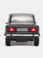 Черный машинка металлическая 1:24 ВАЗ-2106 Жигули 2413B, 21 см., инерционная, звук, свет