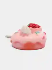 Белый подвеска-кулон "Пончик" для создания украшений, бусины сердечки, смайлики, для рукоделия