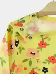 Желтый джемпер с начёсом для новорождённых