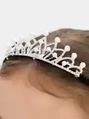 Багровый диадема ободок для волос детская/ для девочек/ корона / утренник / новый год/ праздник