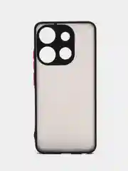 Черный чехол на Tecno Spark Go 2023, Pop 7, 7 Pro, Smart 7 пластиковый, матовый, с цветными кнопками