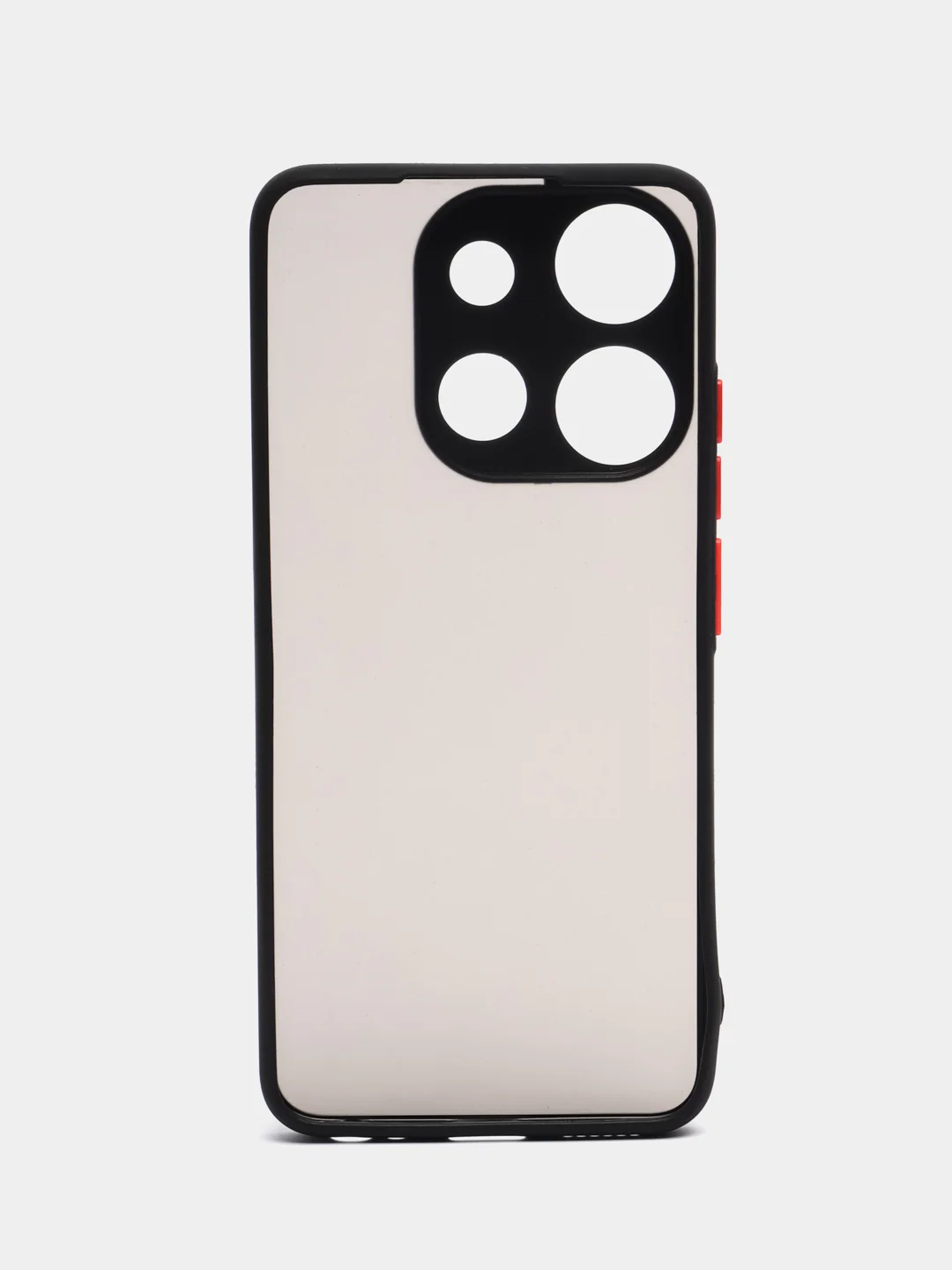 Черный чехол на Tecno Spark Go 2023, Pop 7, 7 Pro, Smart 7 пластиковый, матовый, с цветными кнопками