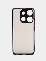 Черный чехол на Tecno Spark Go 2023, Pop 7, 7 Pro, Smart 7 пластиковый, матовый, с цветными кнопками