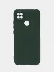 Тёмно-зелёный чехол Xiaomi Redmi 9C, Redmi 9C NFC, Redmi 10A (Редми 9С 9С НФС 10А)прозрачный силиконовый