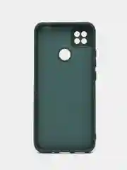 Тёмно-зелёный чехол Xiaomi Redmi 9C, Redmi 9C NFC, Redmi 10A (Редми 9С 9С НФС 10А)прозрачный силиконовый