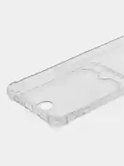 Марсала чехол для Huawei Honor X7 (Хуавей Хонор Х7), прозрачный, с карманом для карты