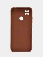 Коричневый чехол Xiaomi Redmi 9C, Redmi 9C NFC, Redmi 10A (Редми 9С 9С НФС 10А)прозрачный силиконовый