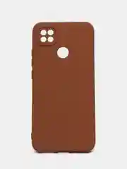 Коричневый чехол Xiaomi Redmi 9C, Redmi 9C NFC, Redmi 10A (Редми 9С 9С НФС 10А)прозрачный силиконовый