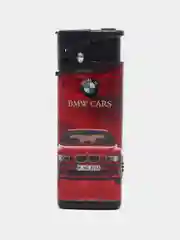 Красный зажигалка газовая автоген, заправляемая с фонариком, турбо зажигалка