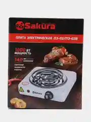 Черный плитка электрическая Sakura ПЭ-02В 1000Вт 145мм 1конф/спир