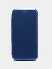 Синий чехол-книжка для Samsung Galaxy A 41, экокожа (Самсунг А 41) A41