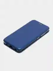 Синий чехол-книжка для Samsung Galaxy A 41, экокожа (Самсунг А 41) A41