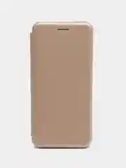 Золотой чехол-книжка для Samsung Galaxy A11, экокожа (Самсунг А11)