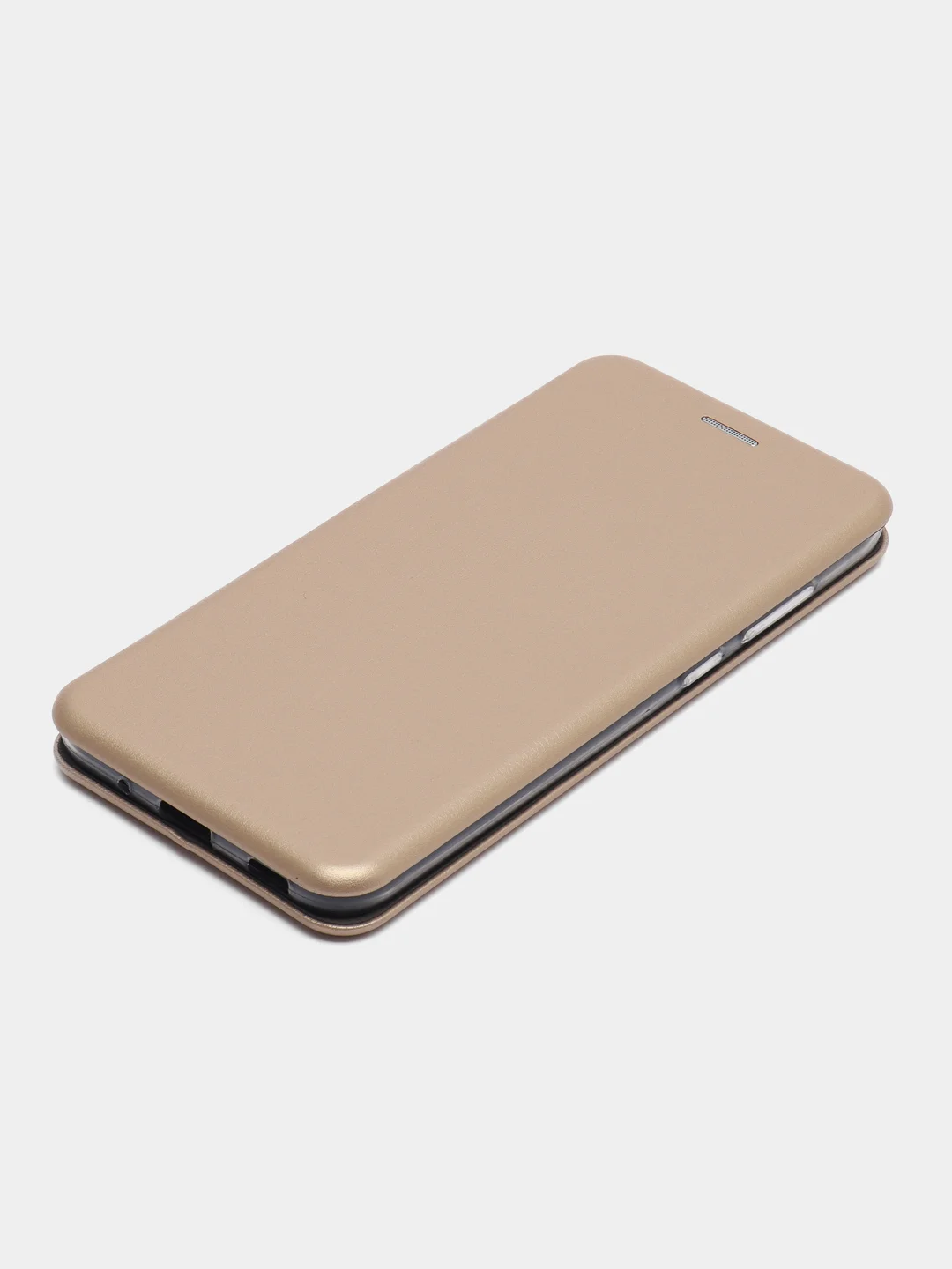 Золотой чехол-книжка для Samsung Galaxy A11, экокожа (Самсунг А11)