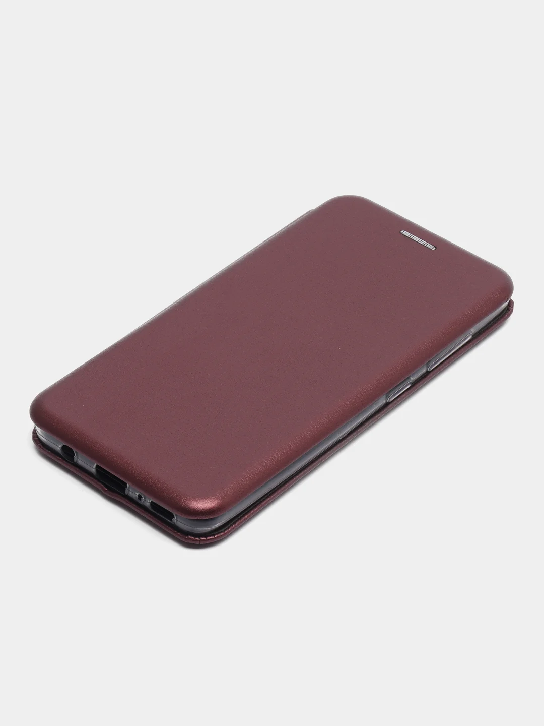 Бордовый чехол-книжка для Samsung Galaxy A 41, экокожа (Самсунг А 41) A41