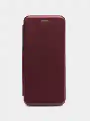 Бордовый чехол-книжка Huawei Mate 20 Pro, Хуавей Mate 20 про, экокожа
