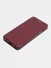 Бордовый чехол-книжка Huawei Mate 20 Pro, Хуавей Mate 20 про, экокожа