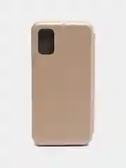 Золотой чехол-книжка для Samsung Galaxy A 41, экокожа (Самсунг А 41) A41