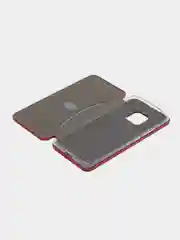Красный чехол-книжка Huawei Mate 20 Pro, Хуавей Mate 20 про, экокожа