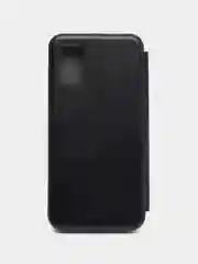 Черный чехол-книжка для Samsung Galaxy A 41, экокожа (Самсунг А 41) A41