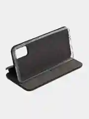 Черный чехол-книжка для Samsung Galaxy A 41, экокожа (Самсунг А 41) A41