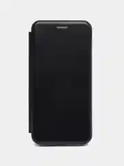 Черный чехол-книжка для Samsung Galaxy A 41, экокожа (Самсунг А 41) A41