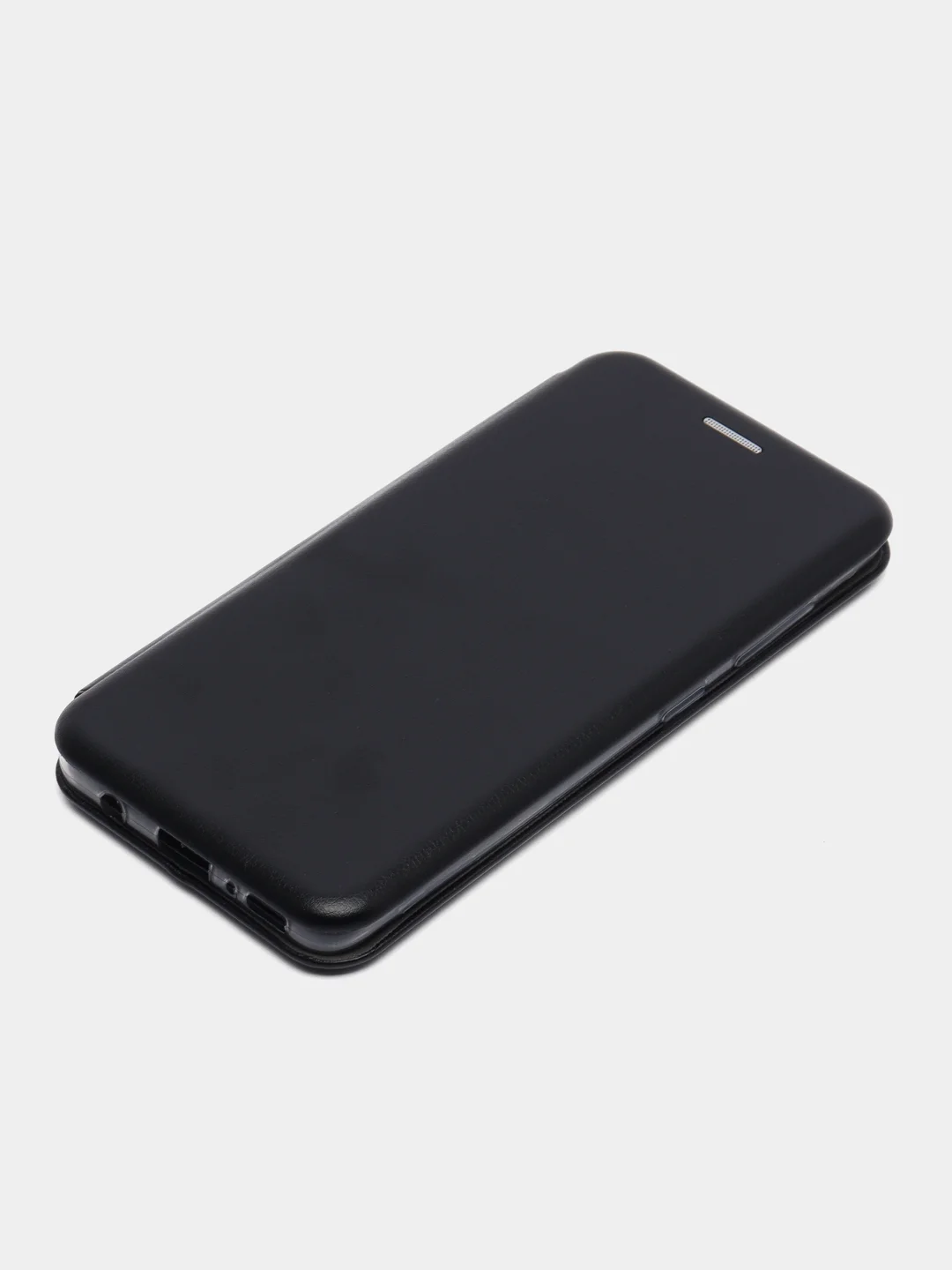 Черный чехол-книжка для Samsung Galaxy A 41, экокожа (Самсунг А 41) A41