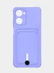 Чехол для Realme 10, Реалми 10 силиконовый, с карманом для карты