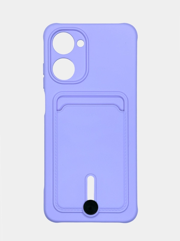 Чехол для Realme 10, Реалми 10 силиконовый, с карманом для карты