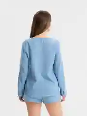 Летний женский пляжный костюм из муслина с шортами