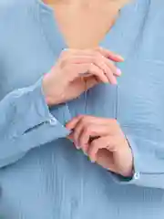 Летний женский пляжный костюм из муслина с шортами