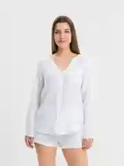 Летний женский пляжный костюм из муслина с шортами
