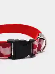 Красный ошейник LED для собак и кошек светящийся, на батарейках