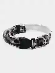 Серый ошейник LED для собак и кошек светящийся, на батарейках