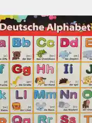 Плакат обучающий, А2, немецкий алфавит, размер 59*49 см
