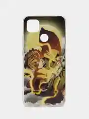 Светло-оранжевый чехол Xiaomi Redmi 10A, Redmi 9C, Сяоми Редми 10А, Редми 9С с рисунком