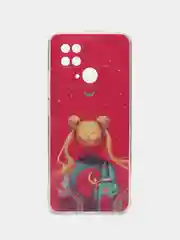 Фуксия чехол для Xiaomi Redmi 10C, Poco C40 / Сяоми Редми 10С, Поко С40, силиконовый, с рисунком